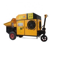 Cheap hydraulic Automatic electric well mini mobile spray concrete pump machine