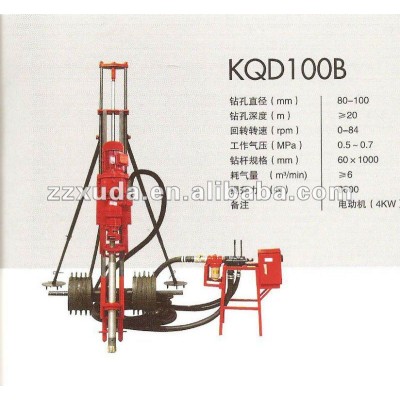 Impact drilling machine for mine